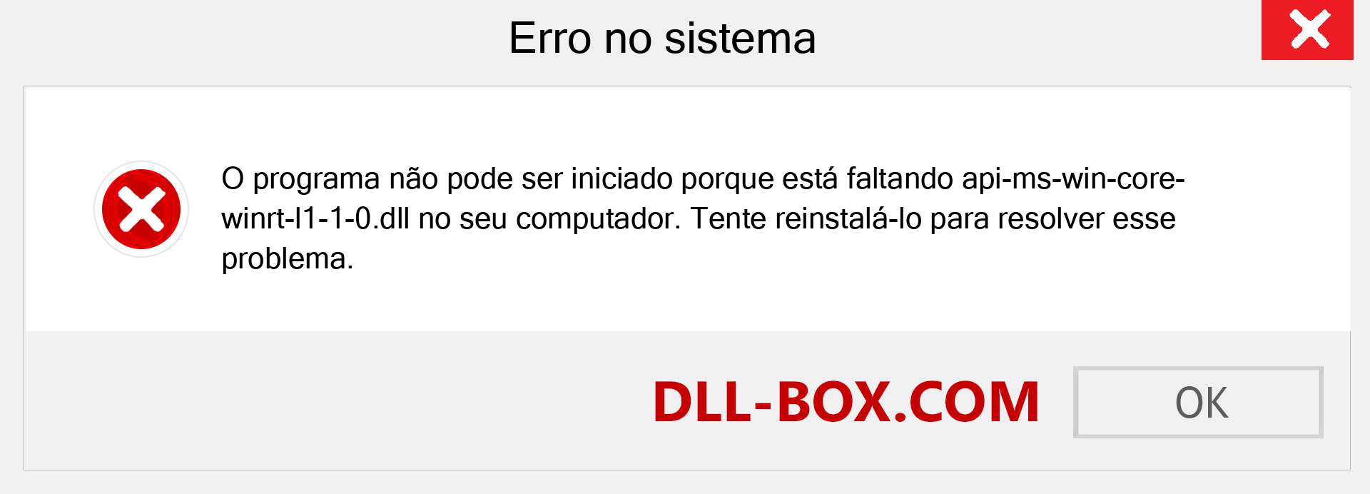 Arquivo api-ms-win-core-winrt-l1-1-0.dll ausente ?. Download para Windows 7, 8, 10 - Correção de erro ausente api-ms-win-core-winrt-l1-1-0 dll no Windows, fotos, imagens